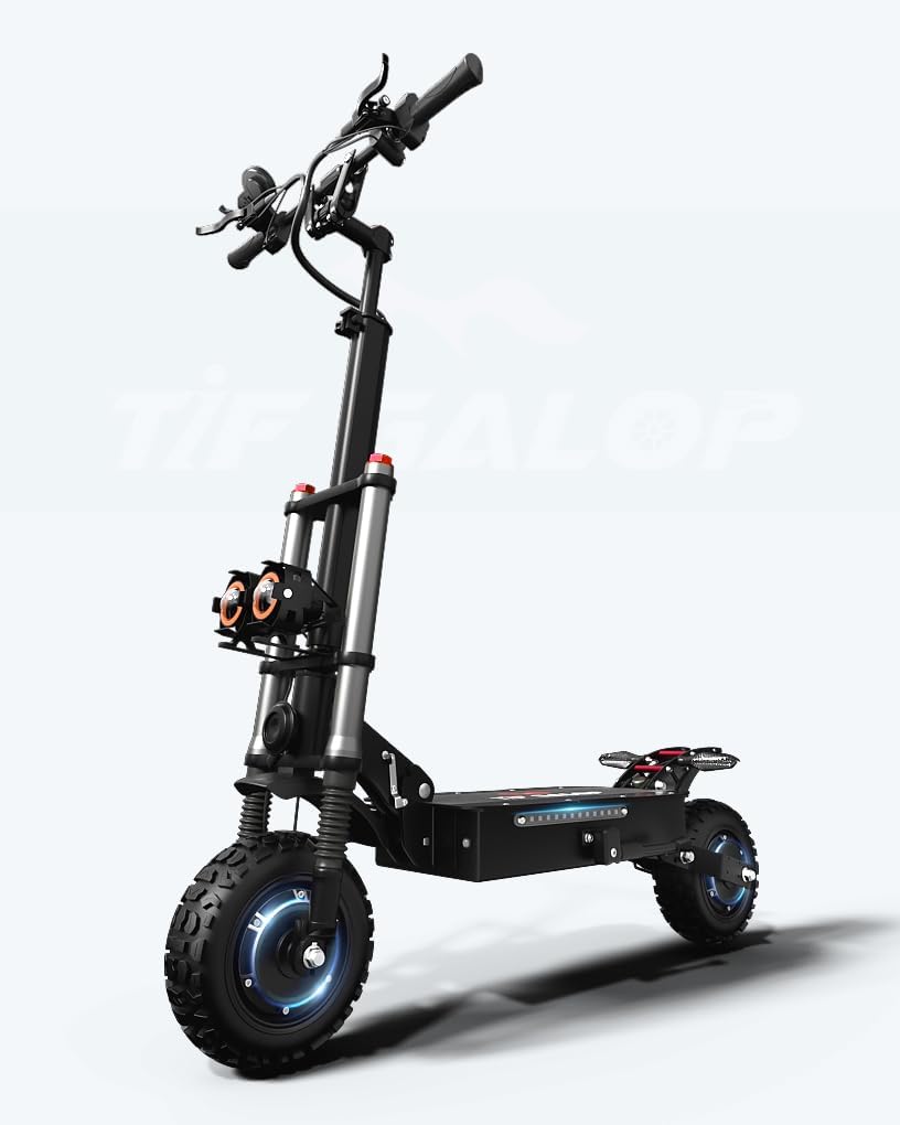 Adult Electric Scooter 5600W Dual Motor with Seat, Top Speed 50mph, Range 50-60 Miles, Foldable Commuter Electric Scooter