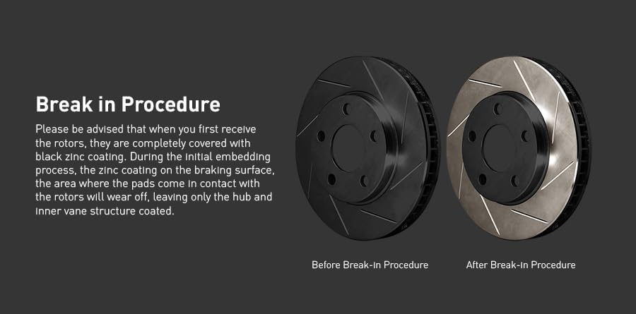 R1 Concepts Front and Rear Brake Rotors For 2016-2020 Lexus GS, 2015-2022 Lexus RC F| Slotted Disc Brake Rotors| Brakes and Rotors Brakes and Rotors
