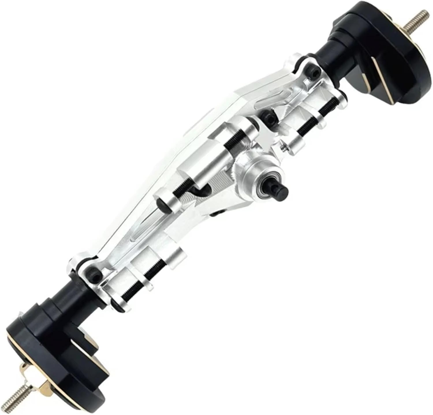 Compatible with MJX H12Y H12Y+ H12P 1/12 RC Cars Upgrade Parts Replacement Accessories Aluminum Portal Axle Set RC Front and Rear Axle(Silver,1Set)