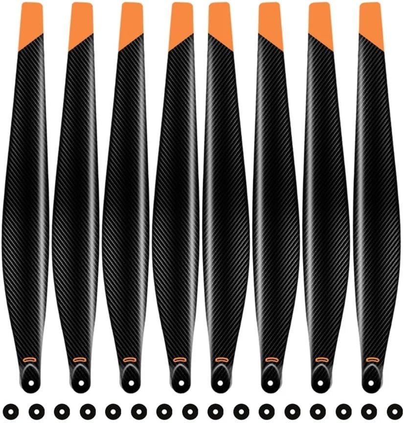 GF-5018F Reinforced Carbon Plastics Mix 50-Inch Folding Propellers (CW/CCW Set) for T25 Systems, Industrial Drone Rotor Components(4pcs CW and 4pcs CCW)