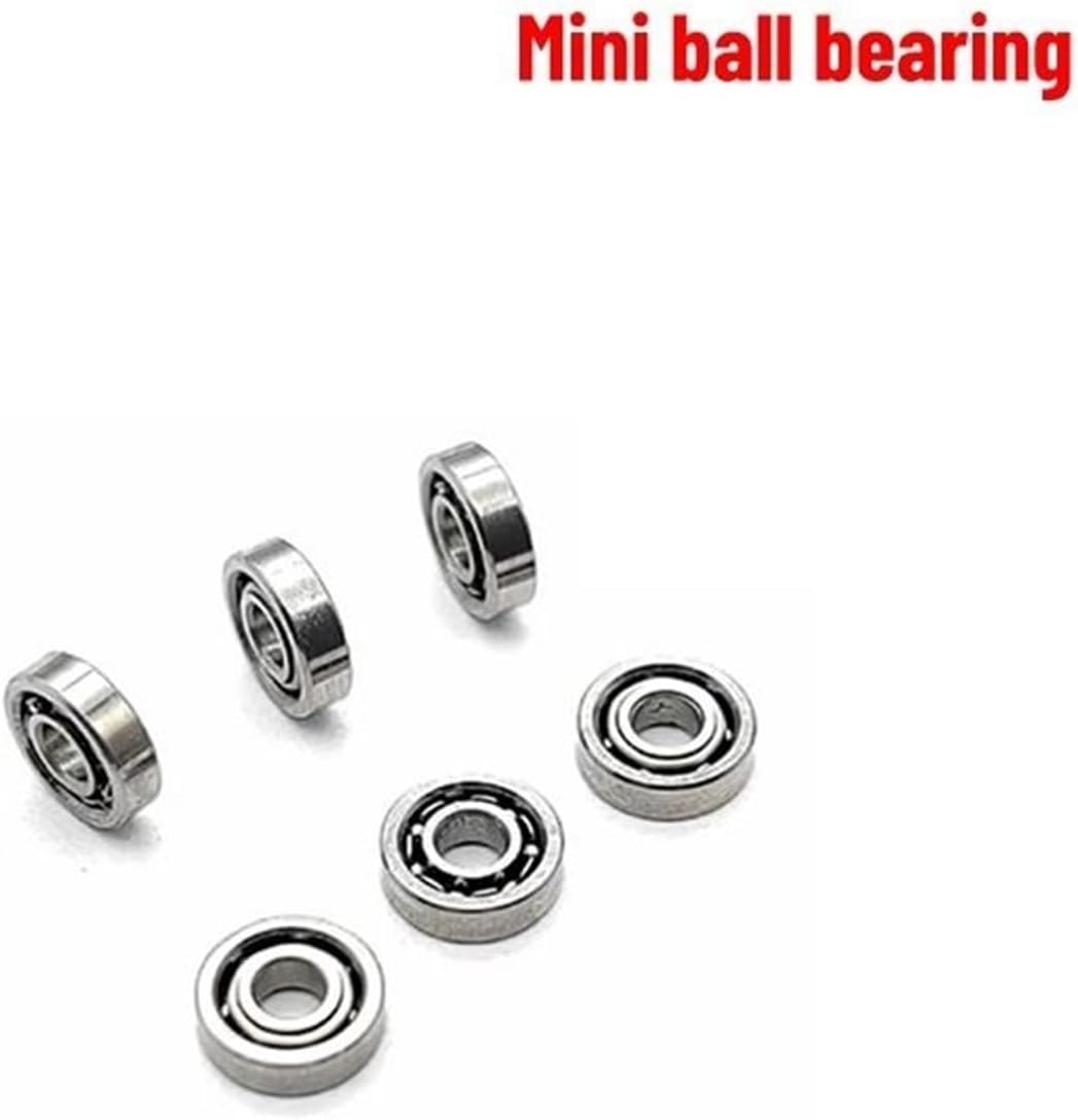 10/50/100PCS Mini Bearing Deep Groove Ball Bearing Inner Diameter 1 1.5 2 2.5 MM Outer Diameter 3 4 5 6 7 8MM