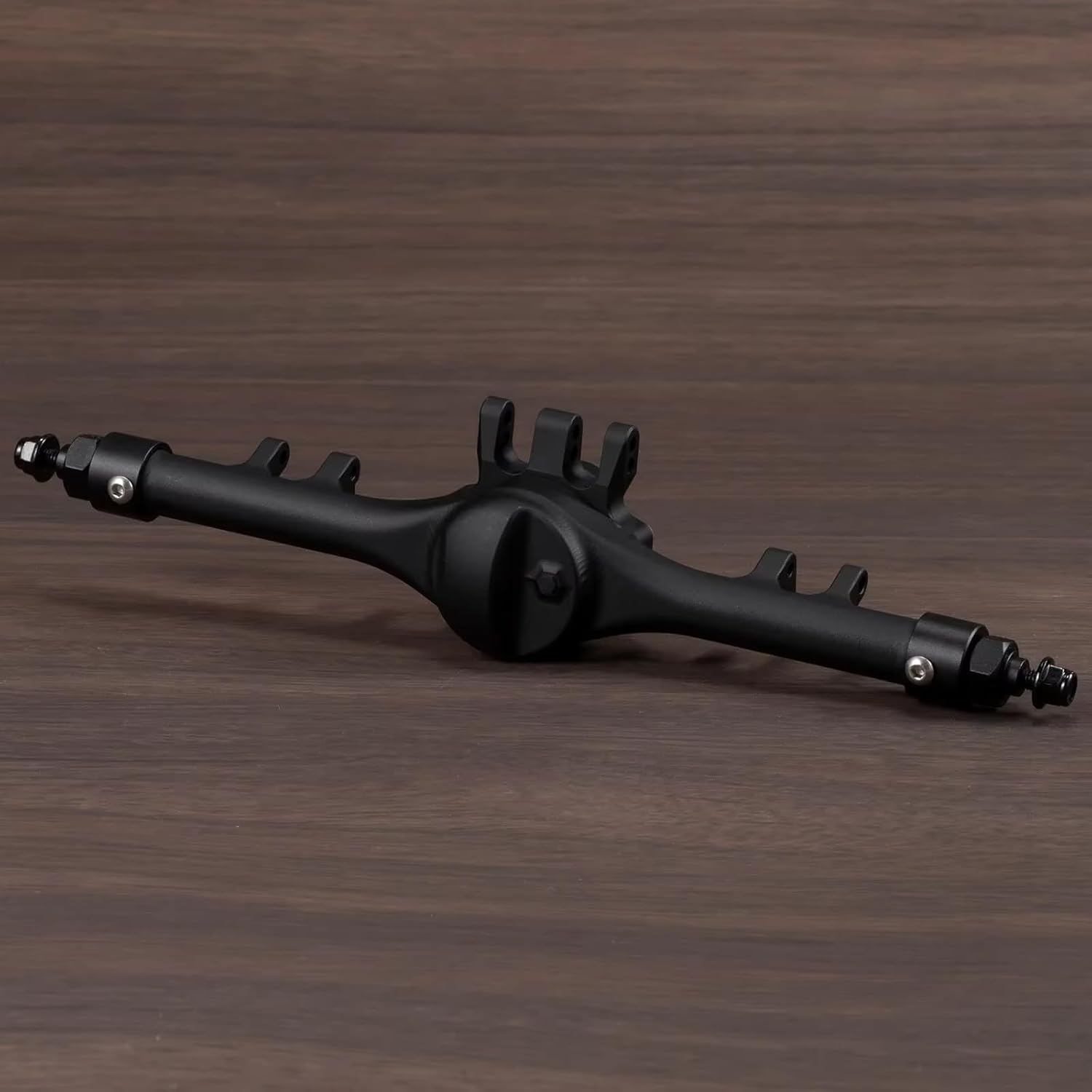 Compatible with Axial for SCX10 II VS4-10 HD44 1/10 RC Crawler Cars Parts Aluminum Front and Rear Offset Straight Axles Set RC Front and Rear Axle(Black)