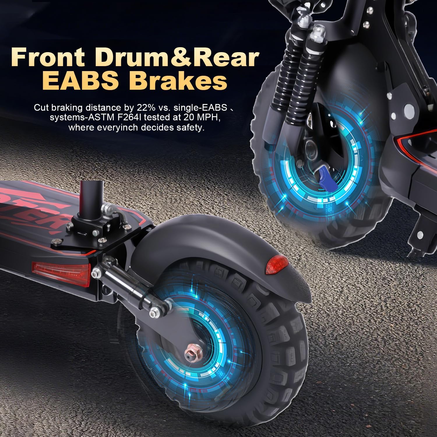 Electric Scooter for Adults, 32 Miles Long Range, 34 Mph Max Speed, 11