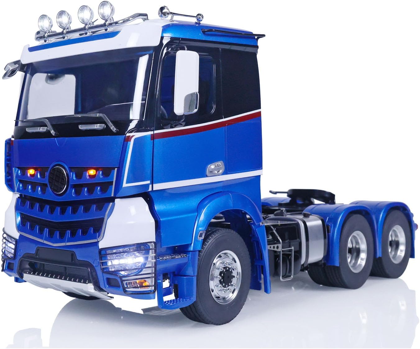 1/14 6X6 RC Tractor Truck 2-Speed Gearbox I6S Remote Control Car Model Sounds Lights Motor Servo ESC Hobby Grade Model