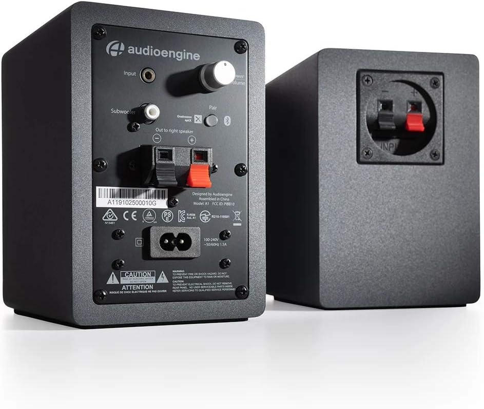 Audioengine A1 Wireless Computer Speakers - 60 W Bluetooth Desktop PC Computer Speakers - Gaming, Music and More