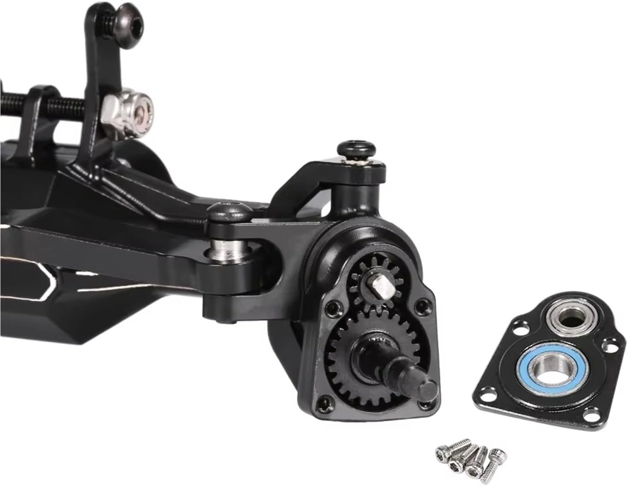 RC Car Parts Compatible with TRX4-M for Defender for Bronco K10 for Chassis Upgrade Parts Aluminum Alloy Portal Axle Set for 1/18 RC Crawler Car