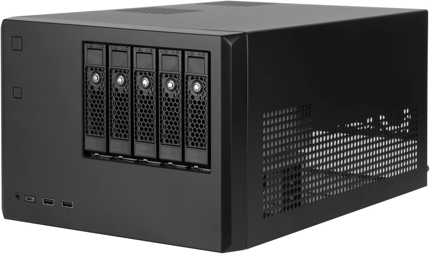 Silverstone Technology CS351 5-Bay SAS-12G / SATA-6G hot-swappable high Performance NAS Chassis, SST-CS351B