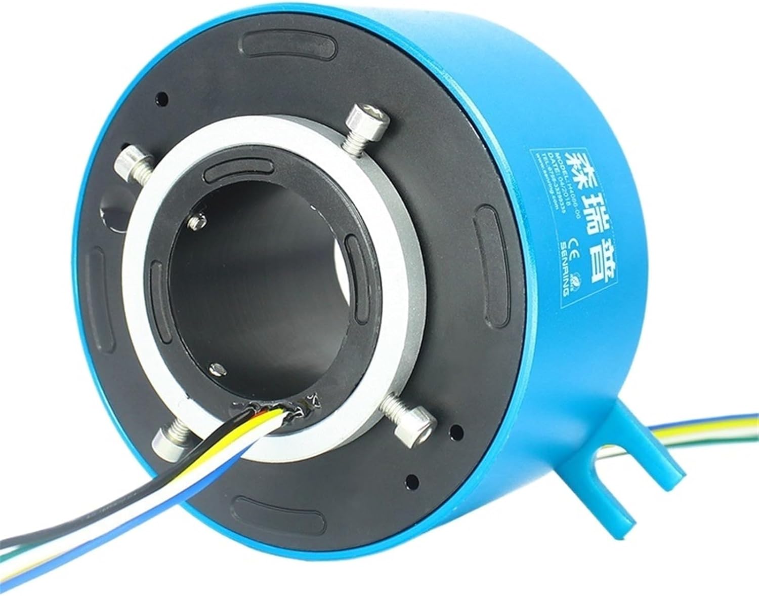 Electric Sliding Ring 360 Rotating Sliding Ring Conductive Collector Ring Aperture 40mm Outer Diameter 86mm 6-Way 10A