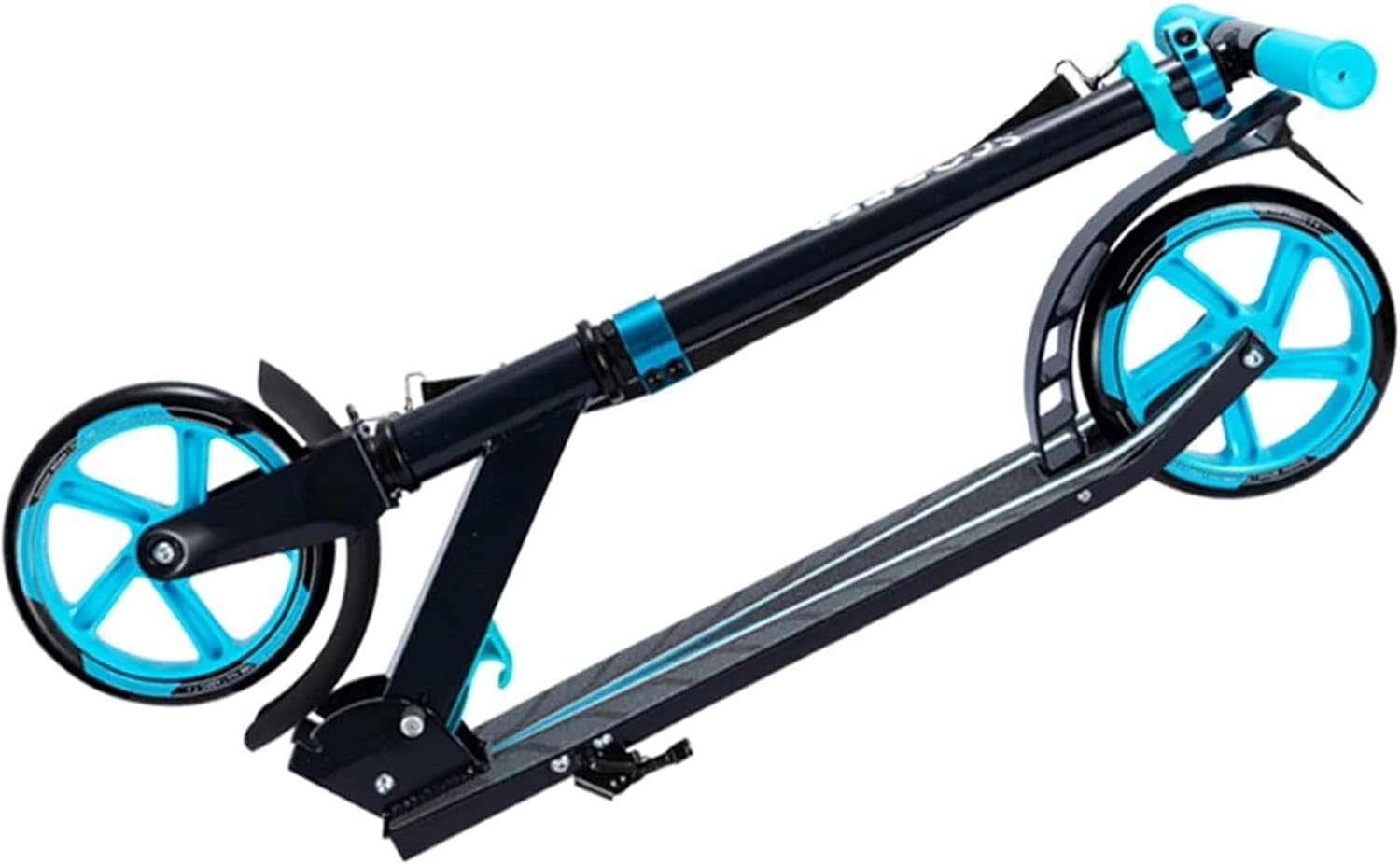 Foot Scooter Height Adjustable Foldable PU 2-Wheel Kick Scooter Aluminum Alloy Sports Skateboard Scooter (Color : Red) (Green)