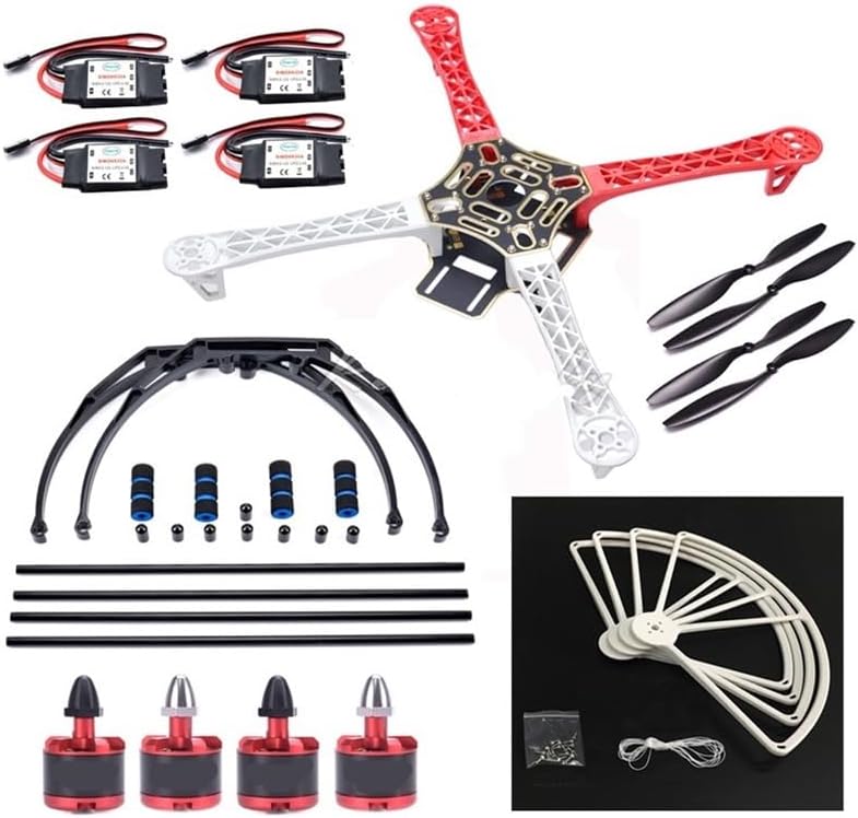F450 450mm Frame W/Landing Gear Propeller Protective Guard 2212 Motor For RC 4 Multicopter Quadcopter Heli Multi-Rotor(F450 with Motors ESC)