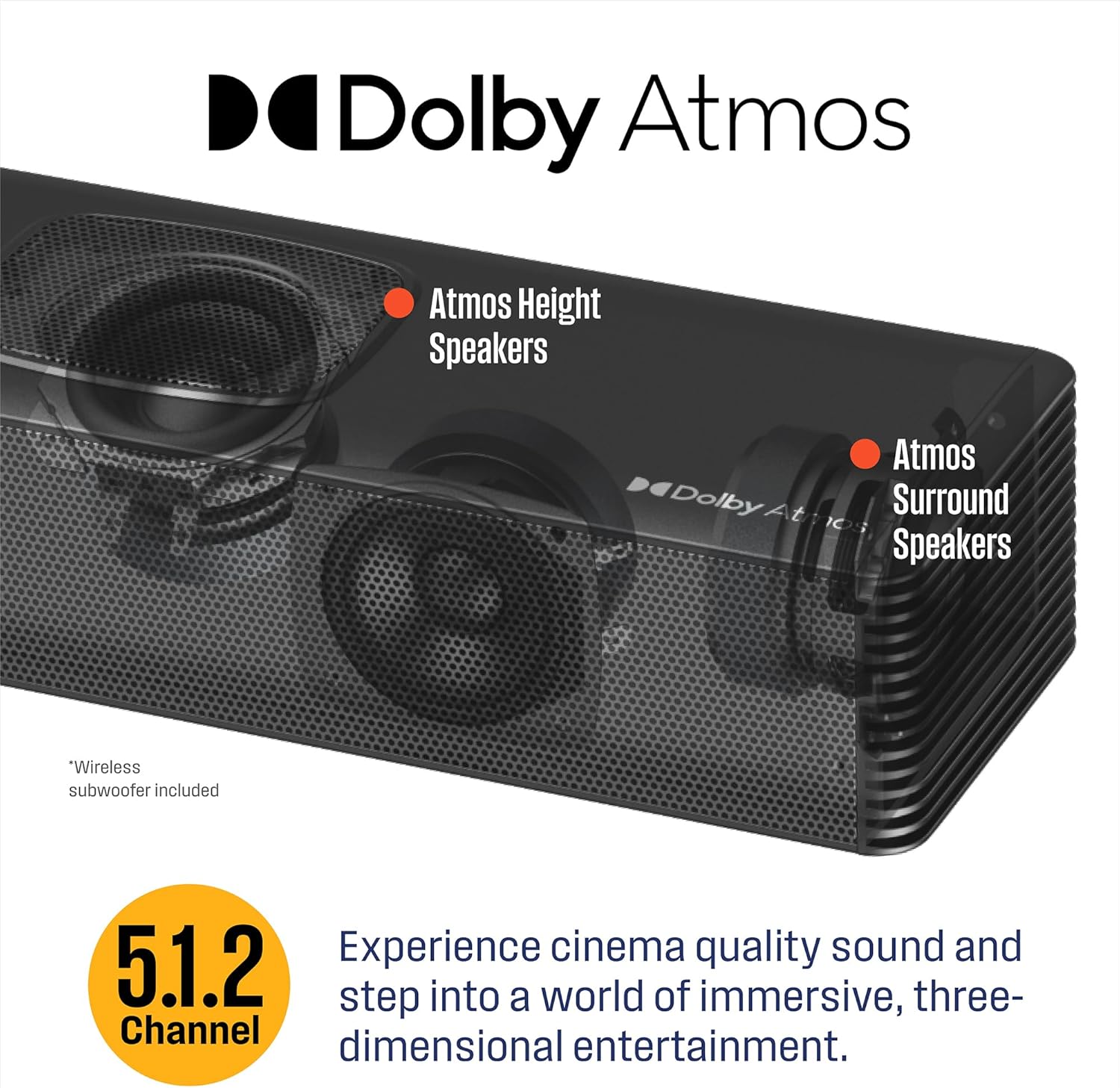 Westinghouse 5.1.2 Channel Soundbar for Smart TV