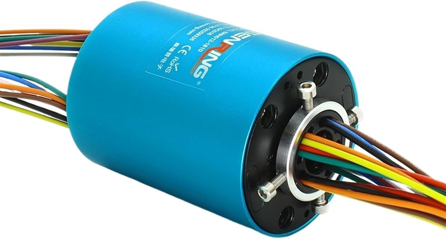 Electrical Slip Ring Hole Size 12.7mm OD56mm Through Bore Slipring Current Signal Tramsmission for Rotation Application(12.7x56mm 24CH 10A)