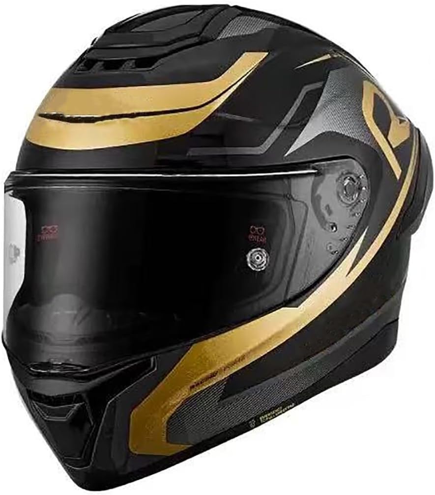 Lightweight Integrated Four Wheeler Motorcycle Sport Helmet for Adults Men and Women, Fashion Full Face Street Scooter Modular Helmet with High Definition Visor, DOT Approved
