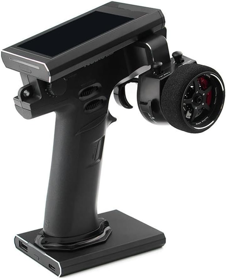 Radio Transmitter 2.4GHz 8CH 3.5 Inch Color IPS Touch Screen with FGR4S V2.0 Receiver Compatible with Noble NB4+ RC Car Boat