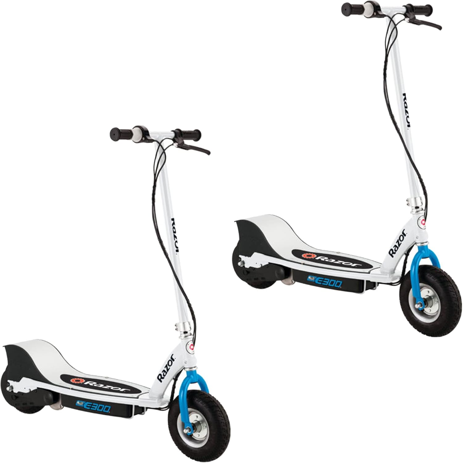 Razor E300 Durable Adult & Teen Ride-On 24V 15 MPH Motorized High-Torque Power Electric Scooter with Brakes and 9