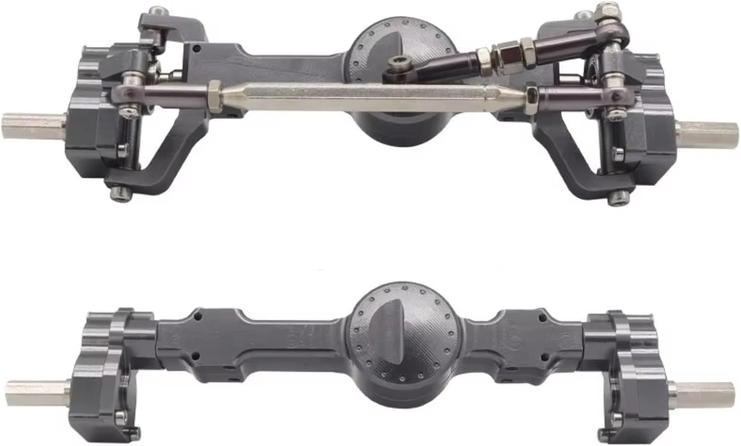 RC Axle Models For MN D90 FJ45 MN40 MN90 MN91 MN96 MN99 For MN99S For MN98 For MN78 For MN82 Metal Portal Axle Heighten RC Car Upgrade Parts Model(Gray)