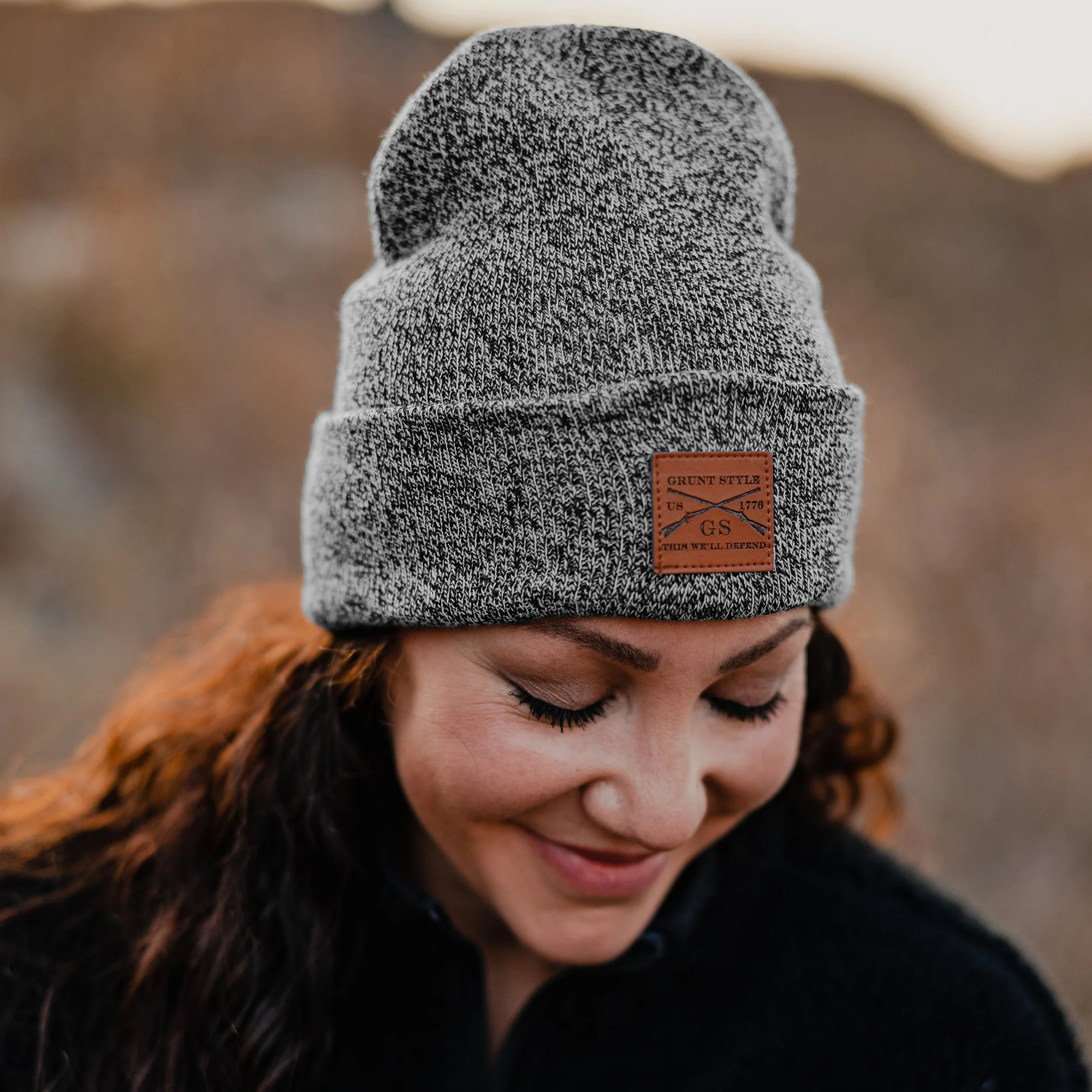 Cuffed Beanie - Black Heather