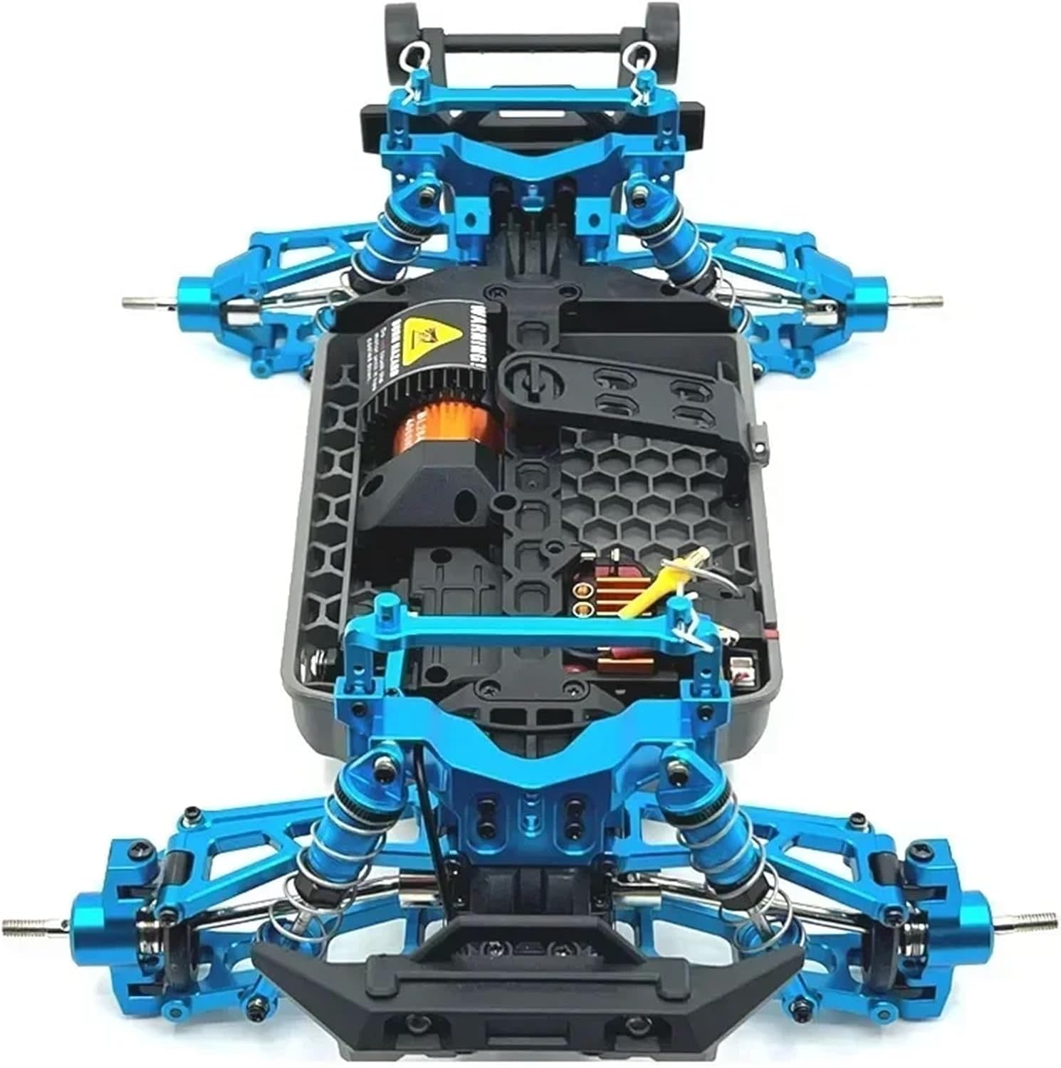 Rc Drift Cars Parts For HSP For 14321 C8802 YDJ-D879 Metal For Swing Arm Steering Cup Hub Carrier Shock Absorber Set RC Car Upgrade Parts(Blue)