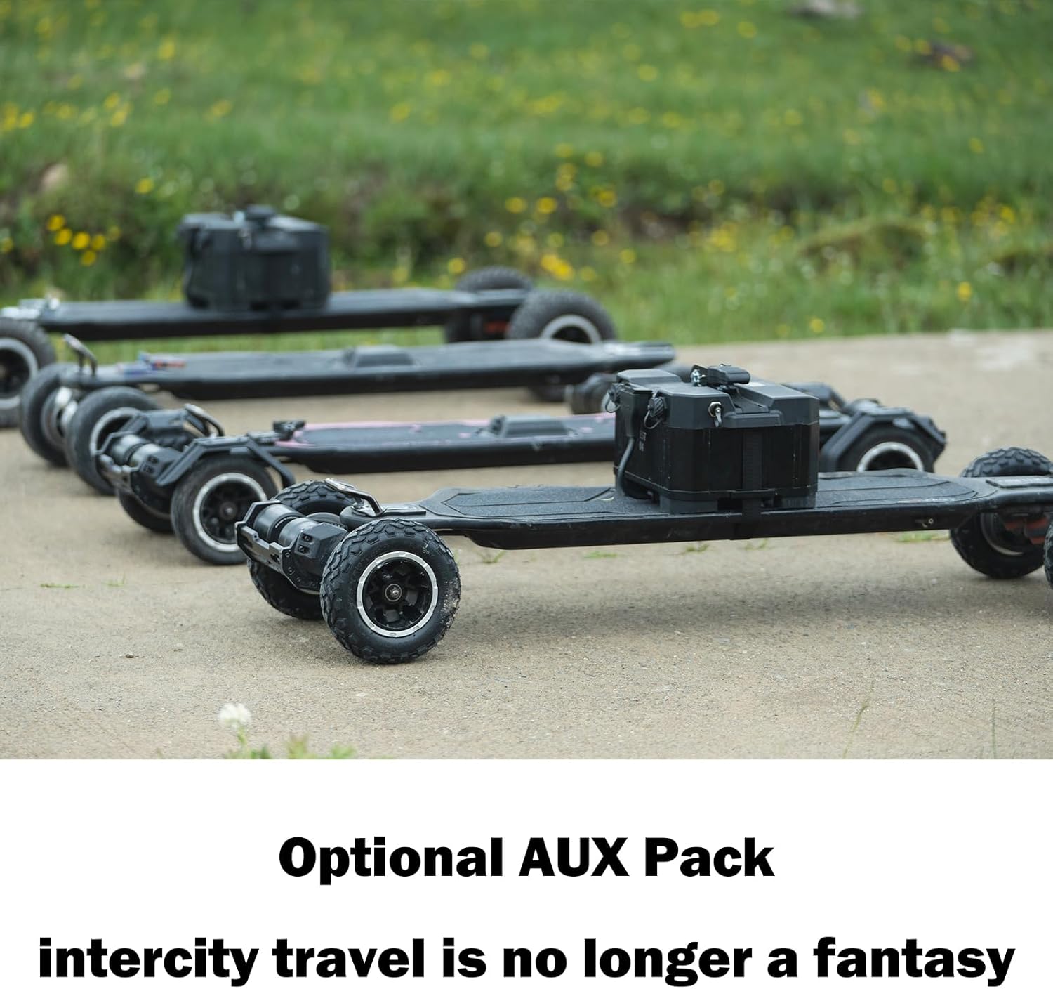Exway Atlas All-Terrain Off Road Electric Skateboards, Top Speed of 35 Mph, 24 Miles Range Mountain Board, Optional AUXPack Battery, Professional Electric Longboard for Adults