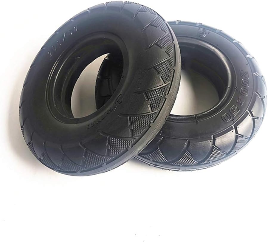 8-inch 200X50 Non-Slip Wear-Resistant Tires for Scooters, Inflatable and Solid Options Available (A)
