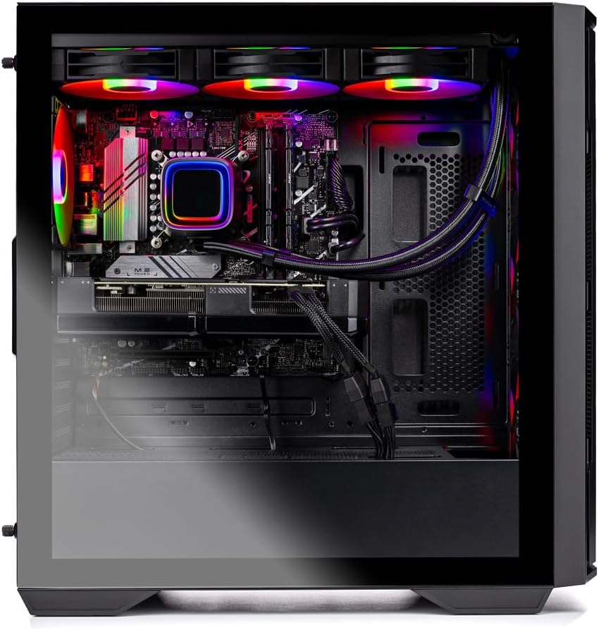 Skytech Gaming Rampage Desktop PC, Ryzen 7 9700X 3.8 GHz (5.5GHz), AMD RX 9070XT 16GB, 2TB Gen4 NVMe SSD, 32GB DDR5 RAM 6000 RGB, 850W Gold ATX 3 PSU, 360mm ARGB AIO, Wi-Fi, Win 11