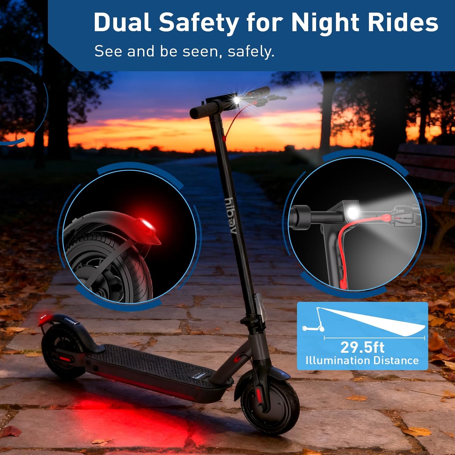Hiboy S2 Nova Electric Scooter for Adults, 430W Peak Power, Up to 20 Miles Long-Range & 19 MPH, High-Strength Aluminum Body, Portable Folding E Scooter for Commuting with 8.5
