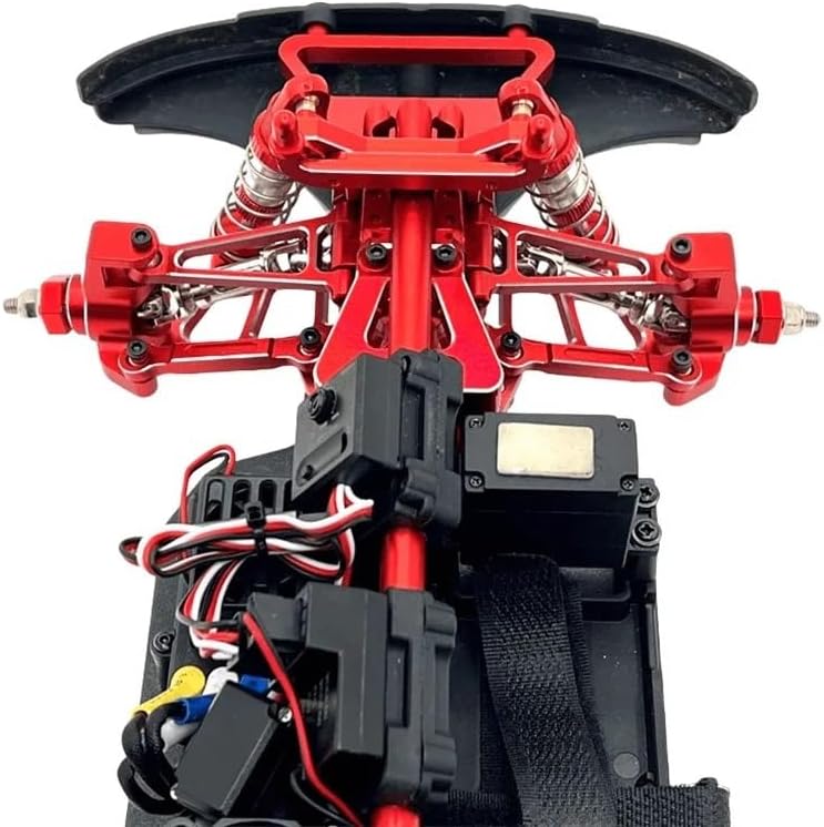 RC Crawlers Spare Parts for Mjx for Hyper Go 14211 Steering Cup Suspension Arm Shock Absorber Body Mount Set RC Car OP Metal Upgrade Parts(Black)