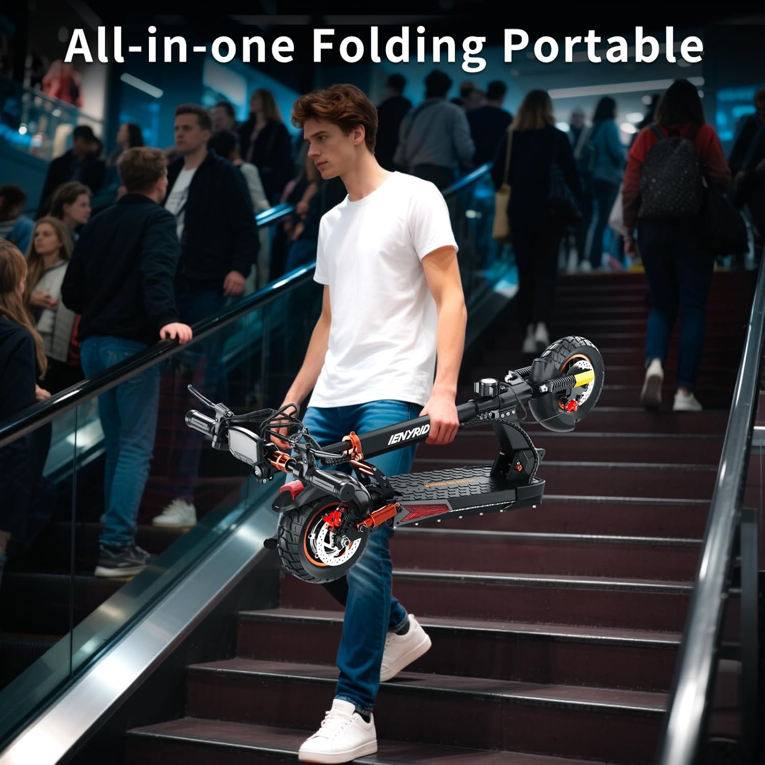 Electric Scooter for Adults,800W Motor Up to 20MPH & 30Miles Range Commuting Electric Scooter 10