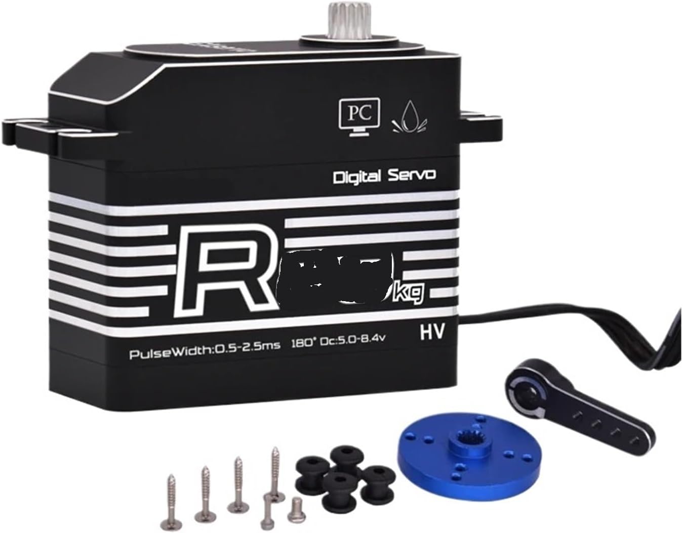 High Torque high Pressure 70KG 80KG servo Full Metal Gearbox Waterproof 1/5 1/6 Scale Model(Full Metal 80KG)