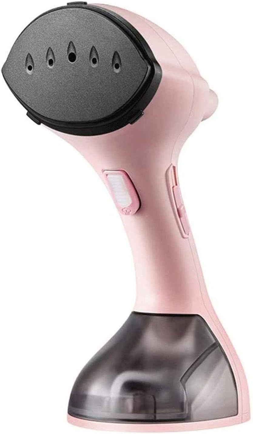 NCRD 180ml Steamer for Clothes, Multi-Use Handheld Garment Steamer, Fast Heat-up Portable Clothing Steamer, Mini Travel Steamer (Color : Pink)