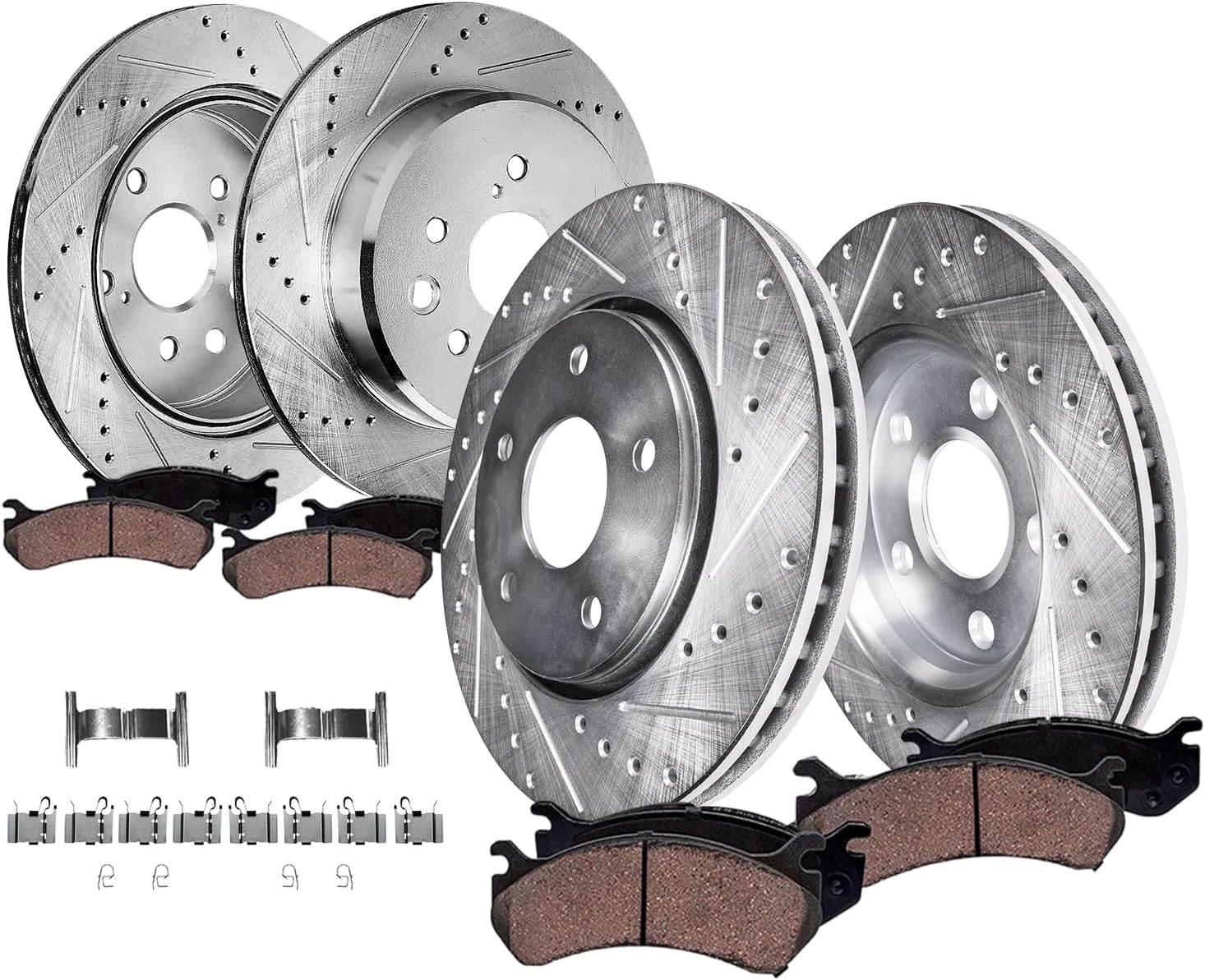 Detroit Axle - 8pc Brake Kit for Lexus GS350 IS350 IS200t RC350 GS200t GS450h IS300 RC200t RC300, 13.15