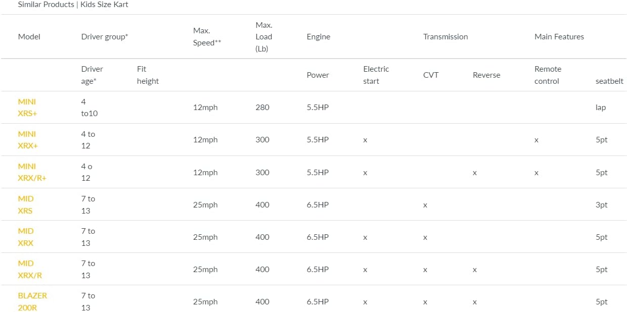 Trailmaster Blazer 200R Go Kart Youth Go Kart. Ages 10 and up, Mid Size Kids cart, Body Kit with Reverse. (Blue)