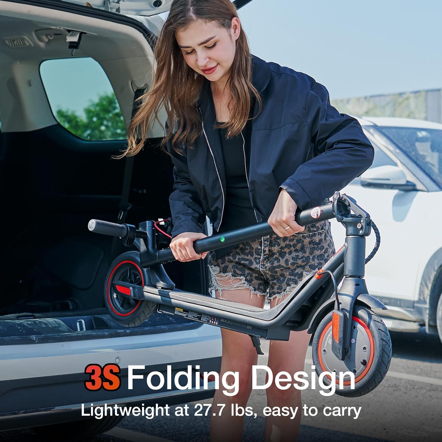 iScooter Electric Scooter Adults & Big Kids, 500/650 Peak Power, Up to 15/18/25 Miles Range, 19/22/25 MPH Top Speed, Cruise Control, Dual Braking System, Foldable E Scooter for Commuting & Campus Use