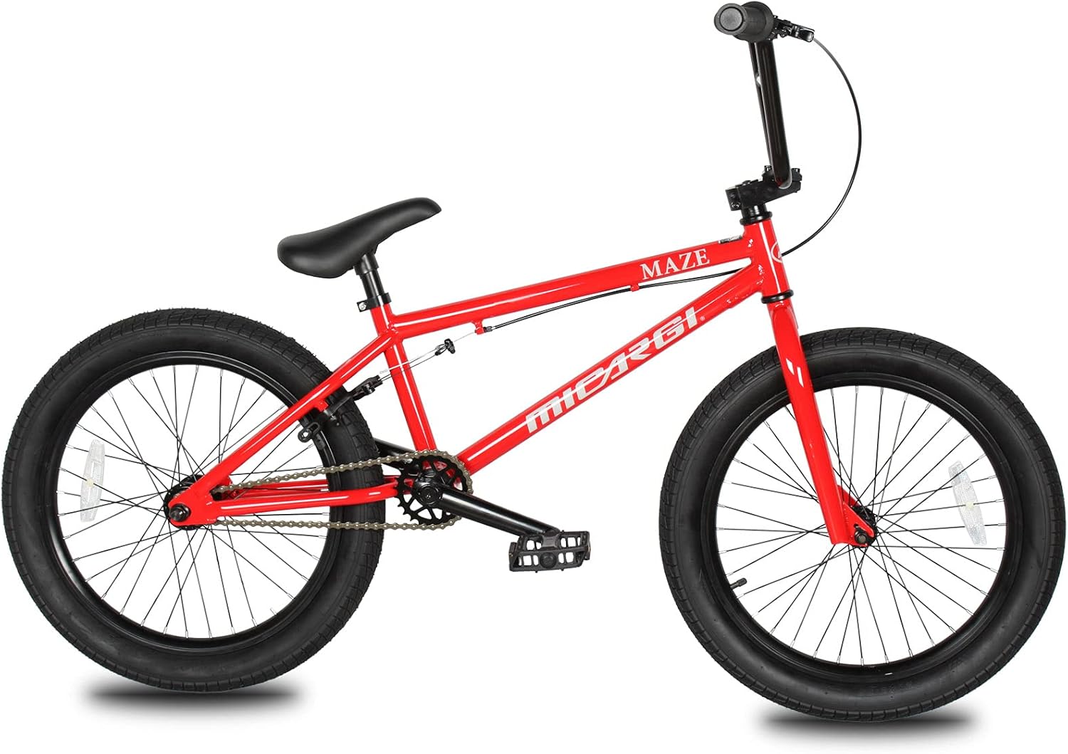 MICARGI Maze 20 Inch BMX Bike Steel Frame U-Brake One Piece Crank for Boys and Girls