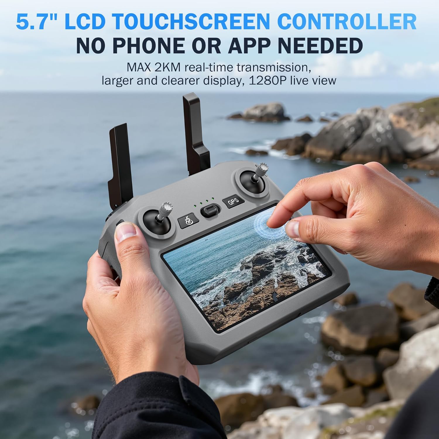 GPS Drones with Camera for Adults 4K, 100-Min Flight Time, 5.7