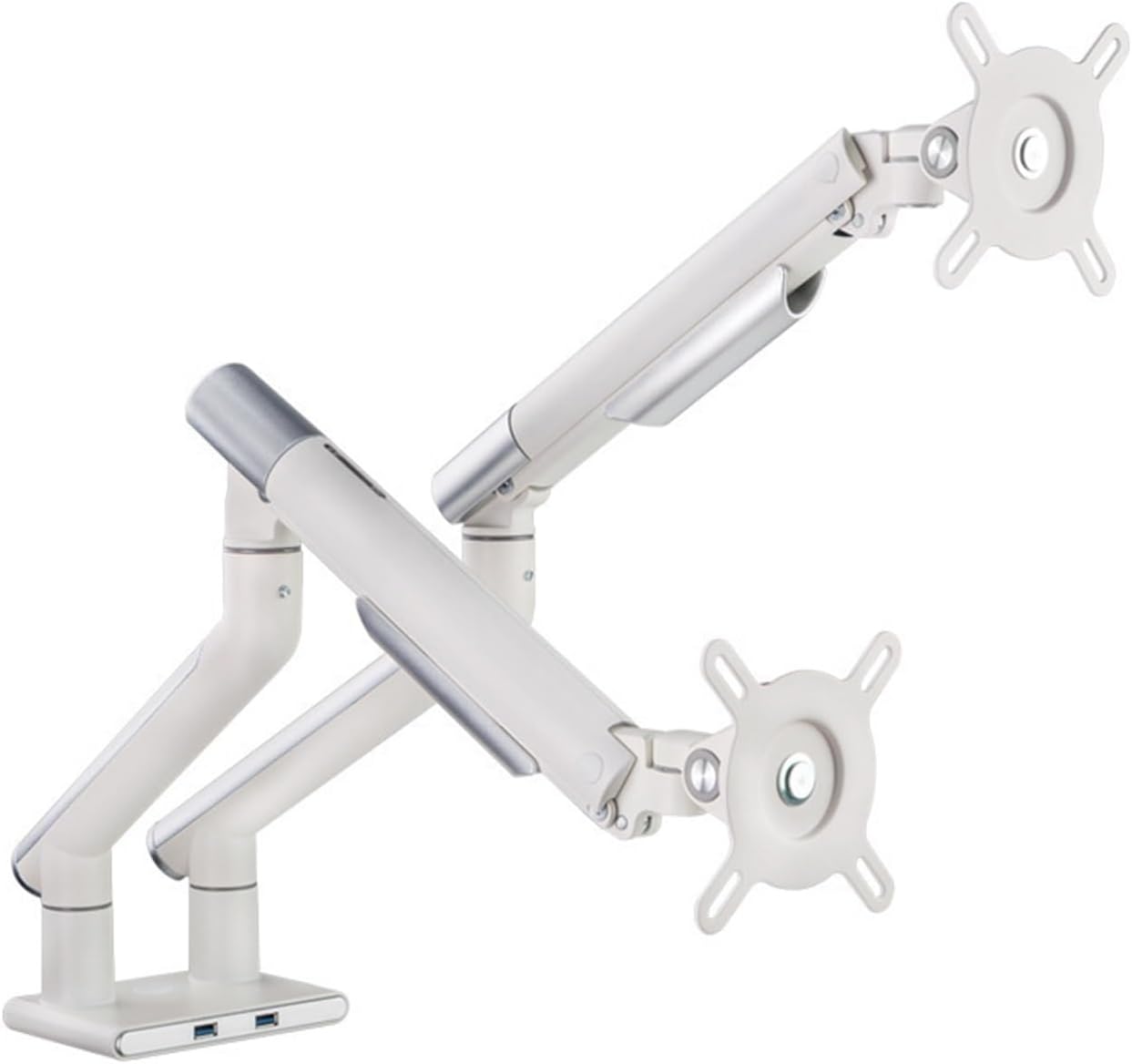 Dual Screen Monitor Stand arm T7-2U Desktop Computer with U Rotating Base Screen Support