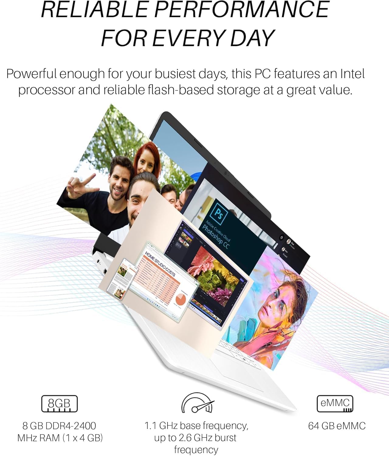 HP 14 inch Laptop Student Business, Intel Celeron N4120, 16GB RAM, 320GB Storage(64GB eMMC+256GB MSD), 1-Year Office 365, Intel UHD Graphics, Webcam, Windows 11 Pro, w/Accessories