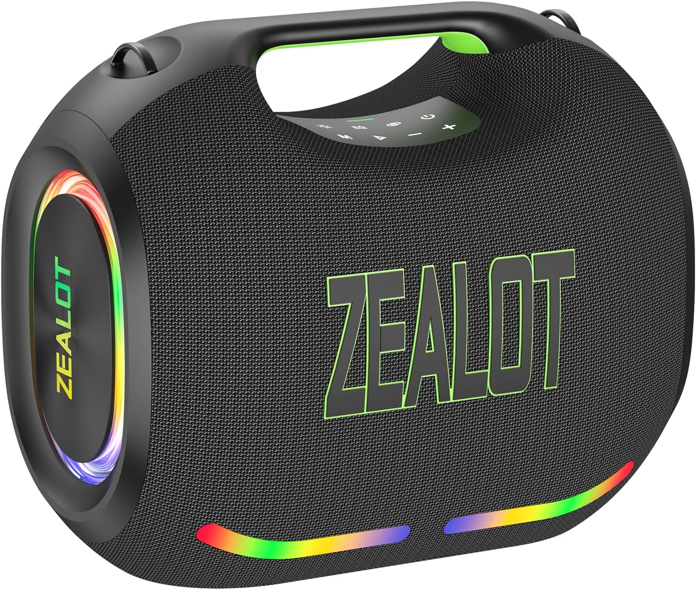 ZEALOT 250W Bluetooth Speaker, ZE21 Portable Speaker/Powerful Sound and Deep Bass, Multi-Device Pairing, IPX6 Waterproof, 5.3 BT, 48000mAh Long Playtime for Party, Outdoor, Home, Travel (Black)
