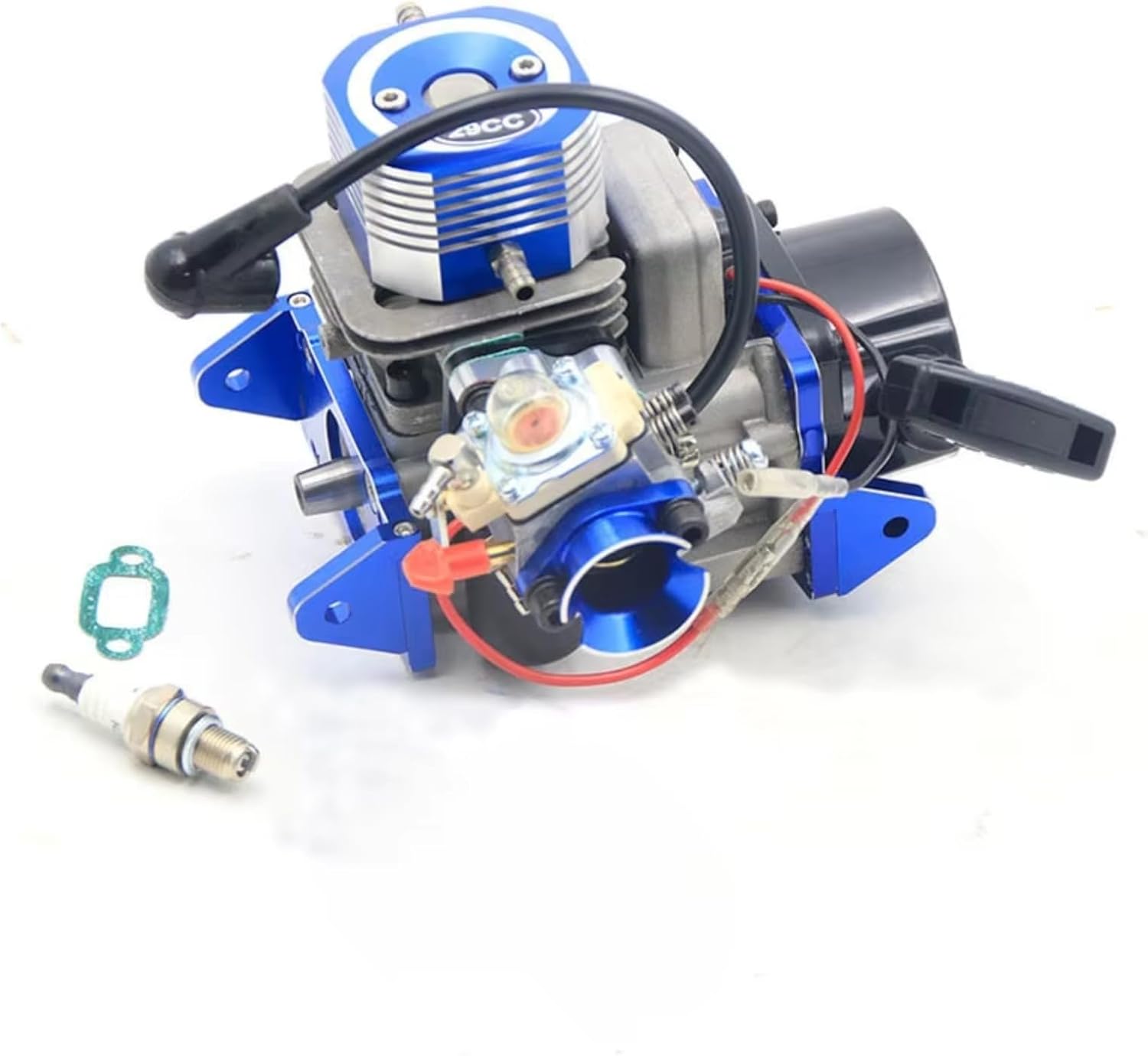 RC car Components Compatible with Racing Boat VS ZENOAH G290PUM RC Car Upgrade Parts Accessories 29cc 2-Stroke Petrol Marine Gas Engine(Blue)