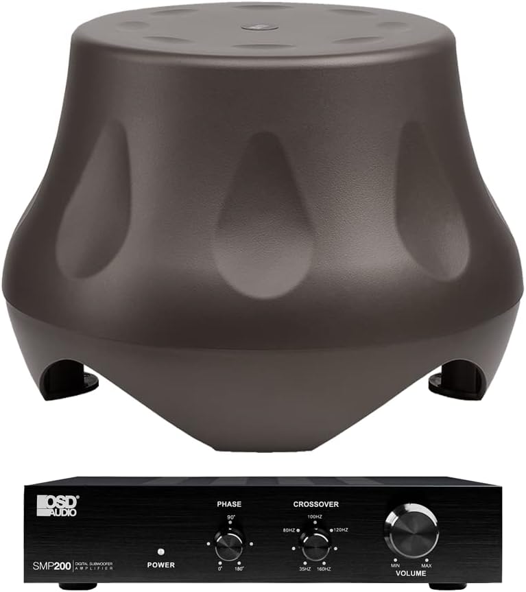OSD Audio Forza 103 Outdoor Weatherproof Subwoofer with 200W Class D Sub Amplifier