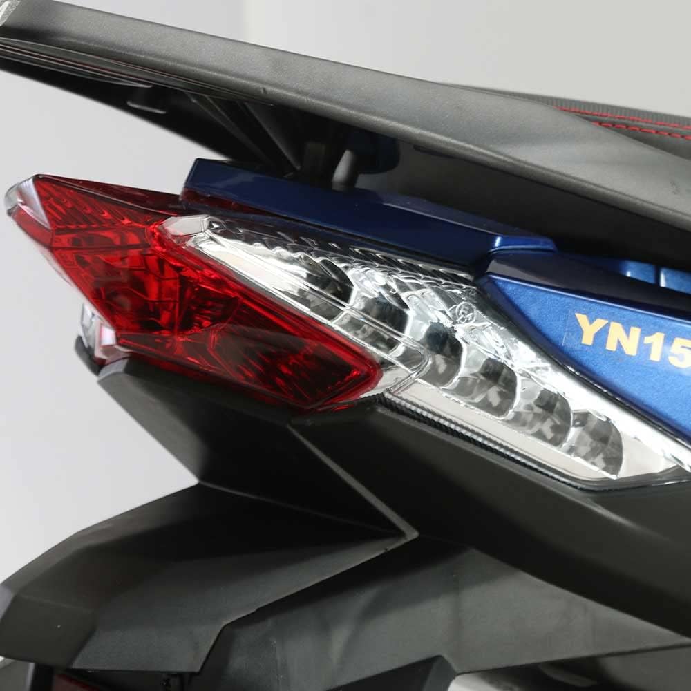 HHH 150cc Scooter Spark150 Gas 150cc Moped 4 Stroke Street Motorcycle Strong Gas Bike with CVT Transmission GY6 Engine (Burgundy)