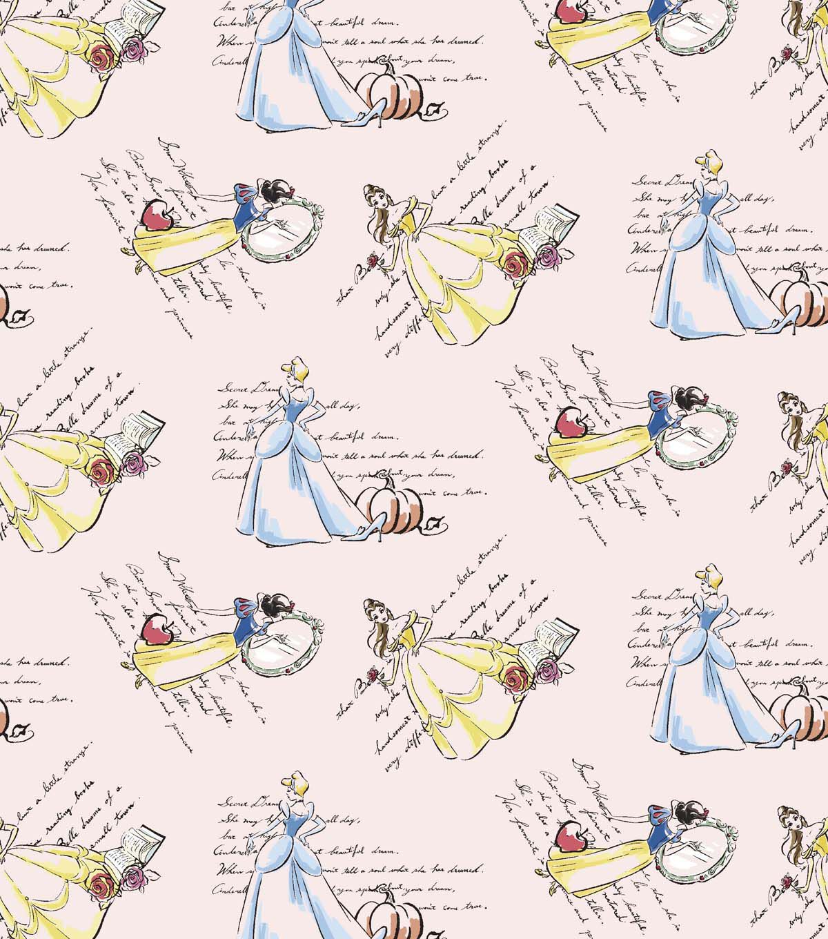 Disney Princess Cotton Fabric Fashion