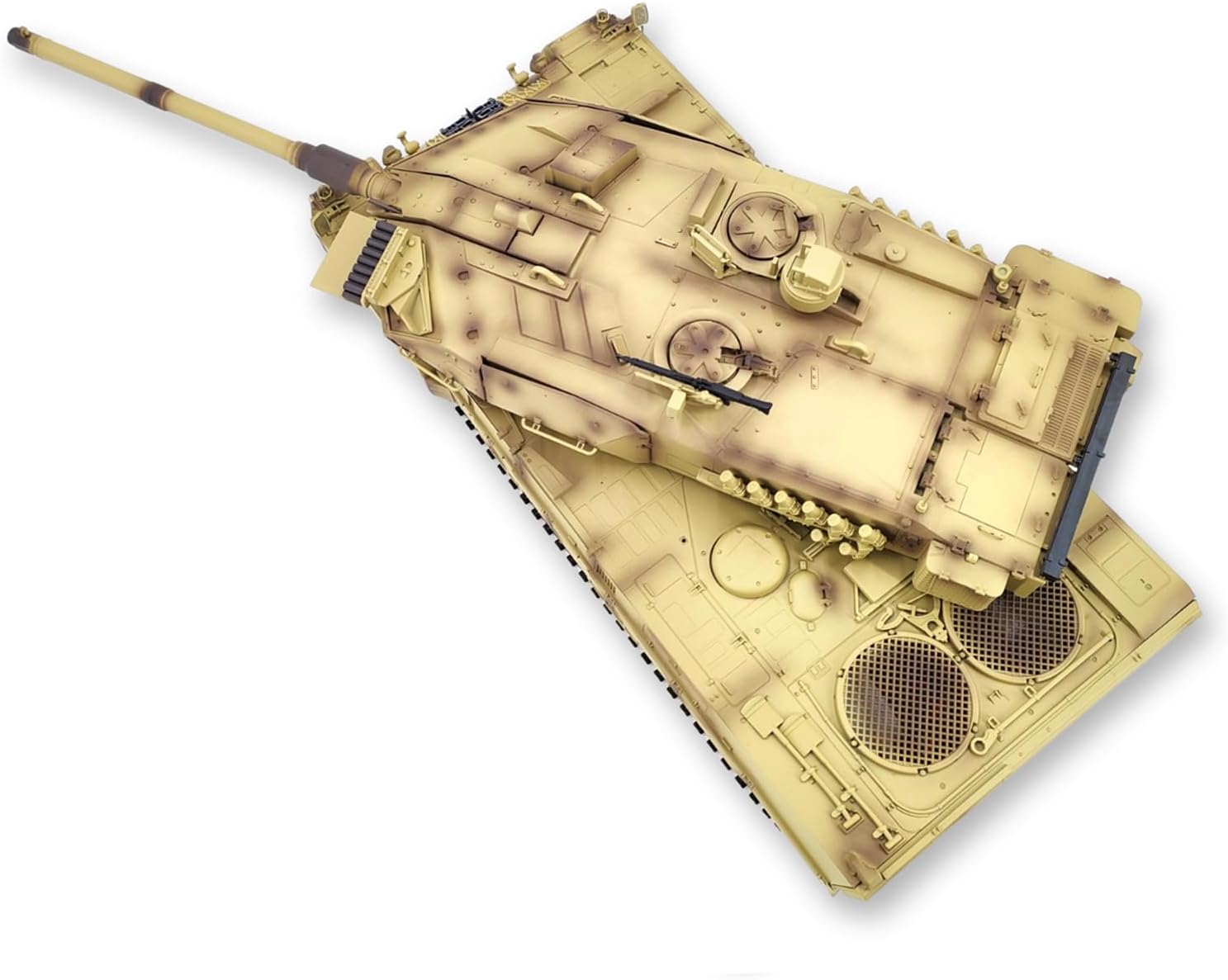 27.2-Inch Large Remote Control Heavy Tank German Leopard 2A7 RC Battle War Military Vehicle Simulation Smoke Shooting Sound Effect Collection Entry-Level Model