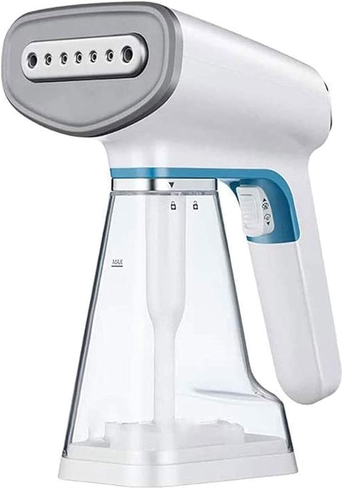 3FLQOOPP Steamer for Clothes, Hand Held Portable Travel Garment Steamer, Metal Steam Head, 30s Fast Heat-up,Auto-Off, Large Detachable Water Tank