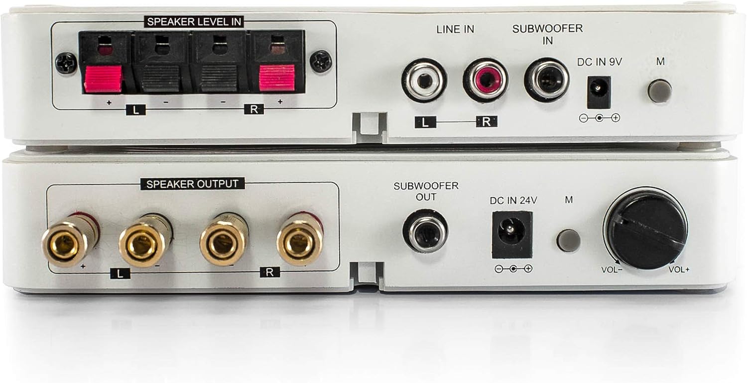 DYNASTY PROAUDIO WSA-5RP Wireless Surround Sound Rear Speakers Kit with 2 x 50W Amplifier Built-in