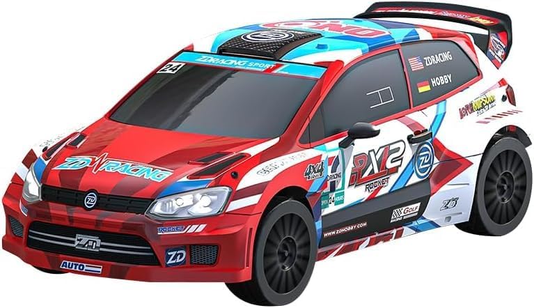 ZD Racing RX12 RC Drifting Car 1/12 4WD Brushless 70KM/H High Speed Sports Cars Vehicle Toy Gift (Red)