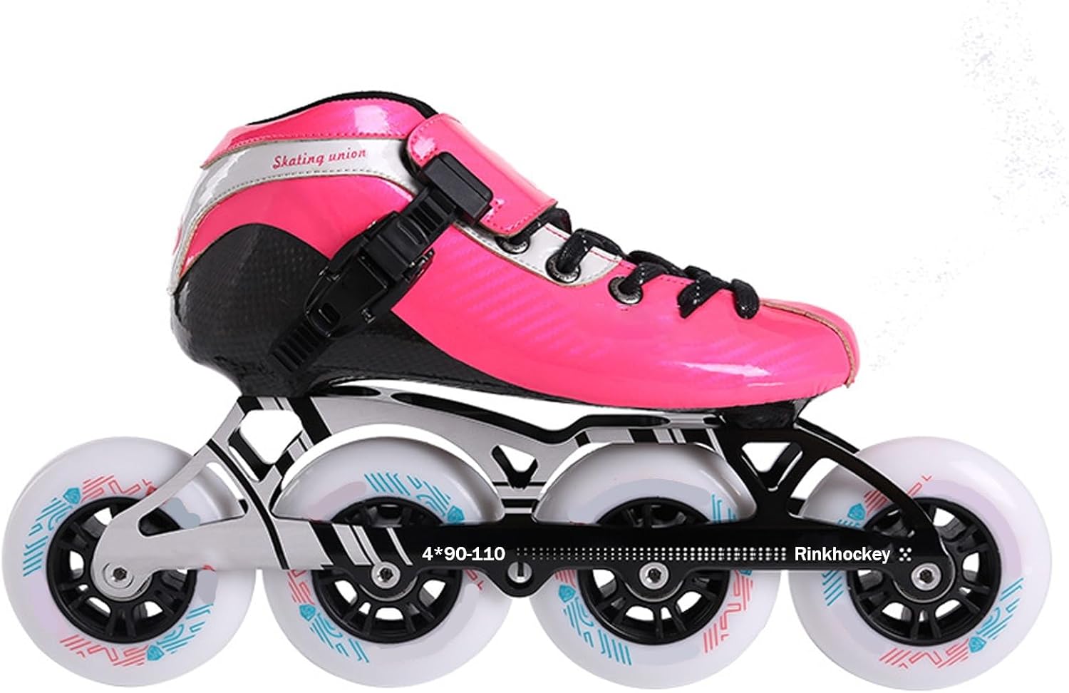 Inline Speed Skates Adult for Women and Mens, Carbon Fiber Professional Marathons Skates, Heat Moldable High Performance Racing Skates, Unisex