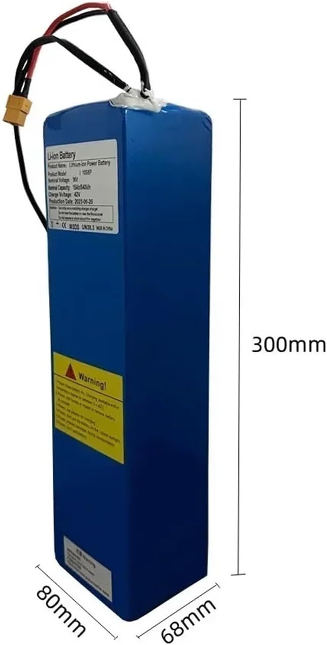 36V 15000mAh 540wh Li-ion Battery Pack, with BMS Board, Tested Rechargeable，Compatible for Segway Ninebot MAX G30 Electric Scooter Special Battery(36V-15AH Battery 1pcs)