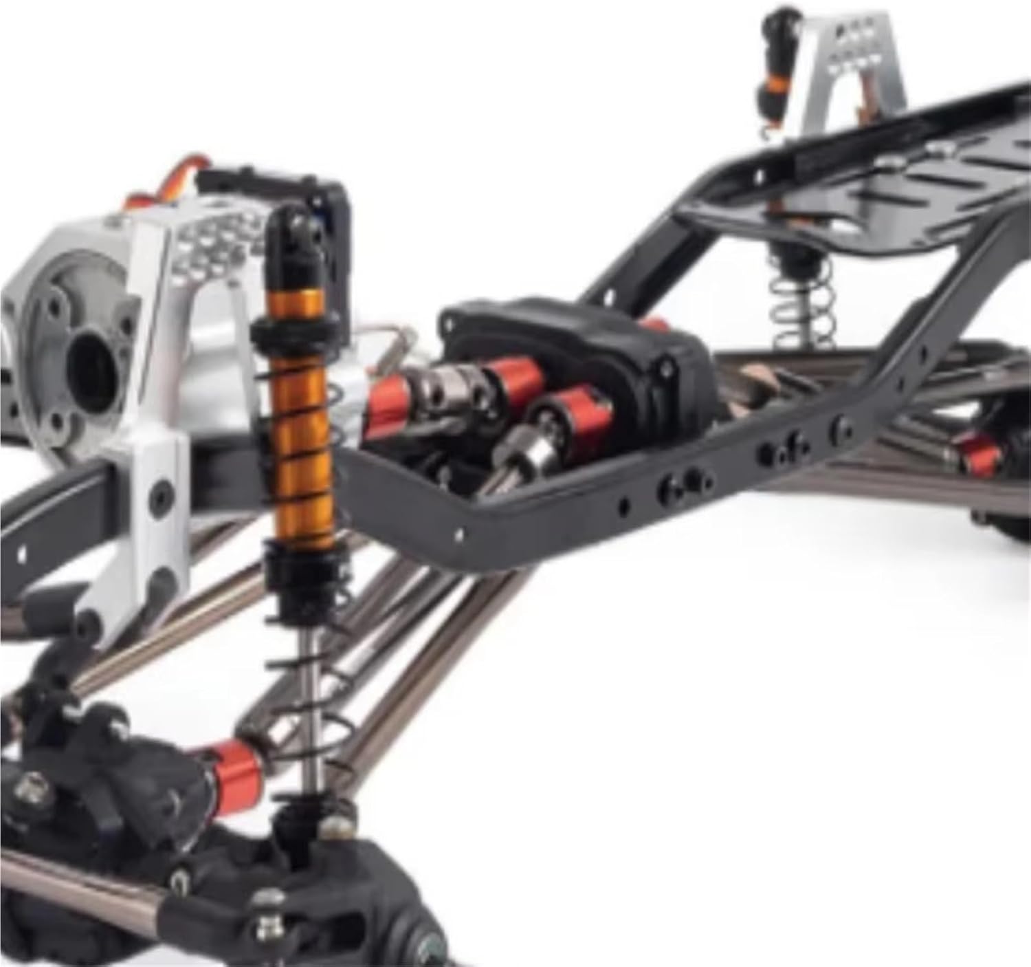 RC Car Accessories Compatible with Axial for SCX10 1/10 RC Car Upgrade Part Replacement Accessories Aluminum Alloy Car Frame for Chassis Frame