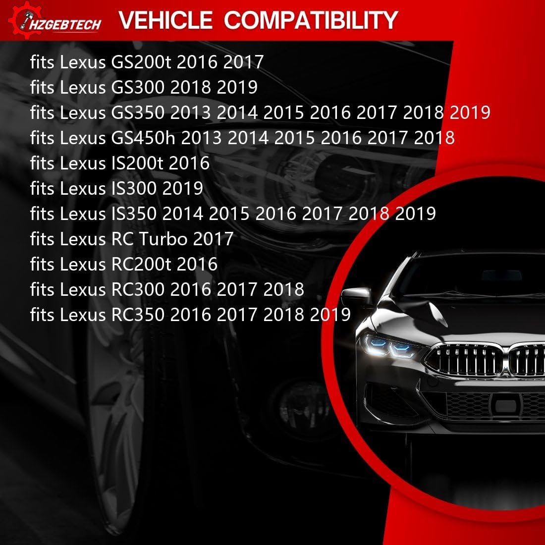 Rear Disc Brake Rotors Set of 2 fits Lexus GS200t 2.0L 2016 2017, fits GS300 2.0L 2018 2019, fits RC Turbo 2.0L 2017, fits IS200t 2.0L 2016, fits RC200t 2.0L 2016